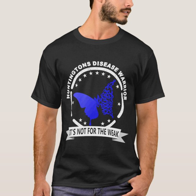 Huntingtons Disease Warrior T Shirt (Framsida)