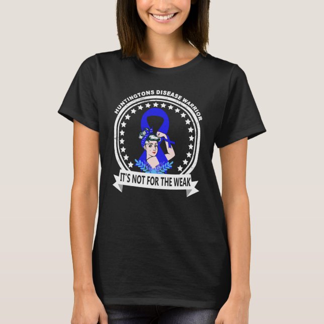 Huntingtons Disease Warrior T Shirt (Framsida)
