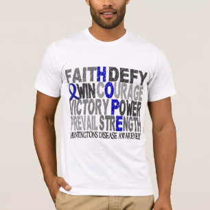 Huntingtons för hoppordCollage sjukdom T-shirt