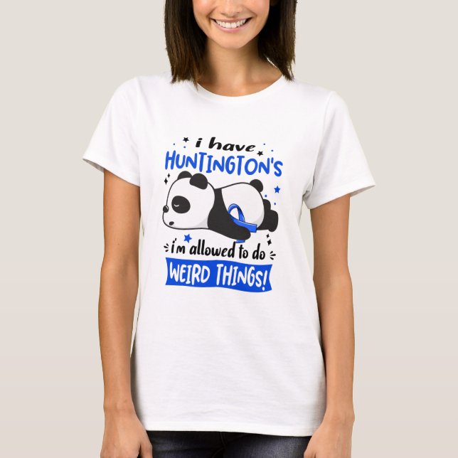 Huntingtons medvetandehöjande månatliga gåvor t shirt (Framsida)
