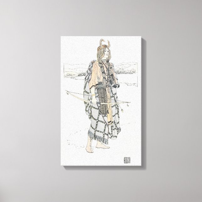 Huntressen (av Ann Macbeth) Canvastryck (Framsida)