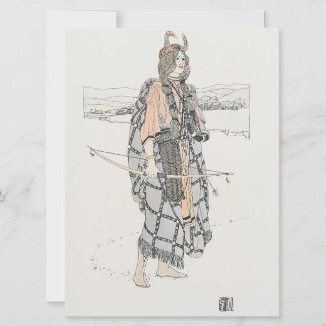 Huntressen (av Ann Macbeth) Kort (Framsida)