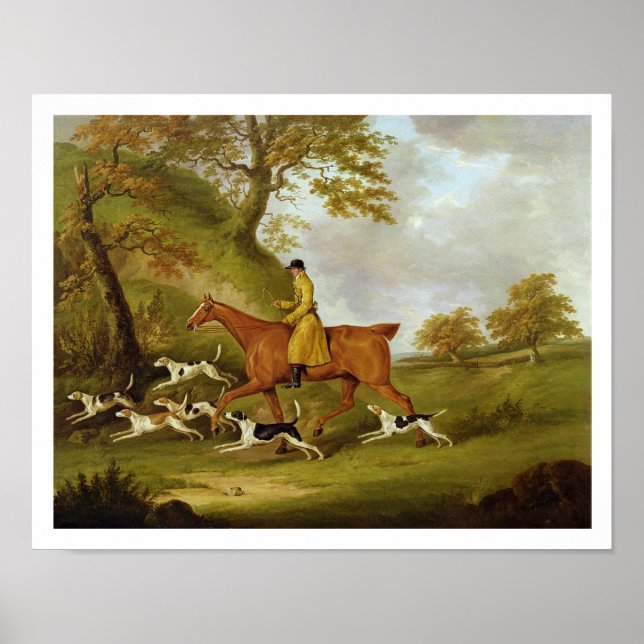 Huntsman and Hounds, 1809 (oil on canvas) Poster (Framsidan)