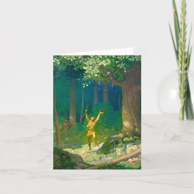 Huntsman av Newell Convers Wyeth Tack Kort (Framsida)