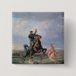 Huntsman med borzoisna, 1872 knapp