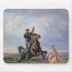 Huntsman med borzoisna, 1872 musmatta