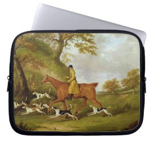 Huntsman och hundar, 1809 (olja på kanfas) laptop fodral
