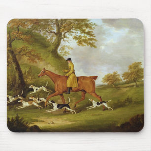 Huntsman och hundar, 1809 (olja på kanfas) musmatta