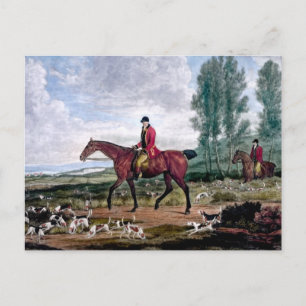 Huntsman till hans majestätiska harriers vykort