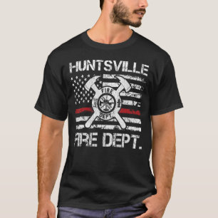 Huntsville Alabama Fire Department Thin Red Line F T Shirt