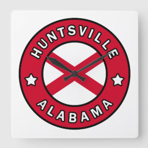Huntsville Alabama Fyrkantig Klocka