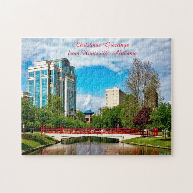 Huntsville Alabama Jigszle Puzzle Pussel (Horisontell)