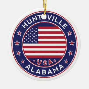 Huntsville, Alabama Julgransprydnad Keramik
