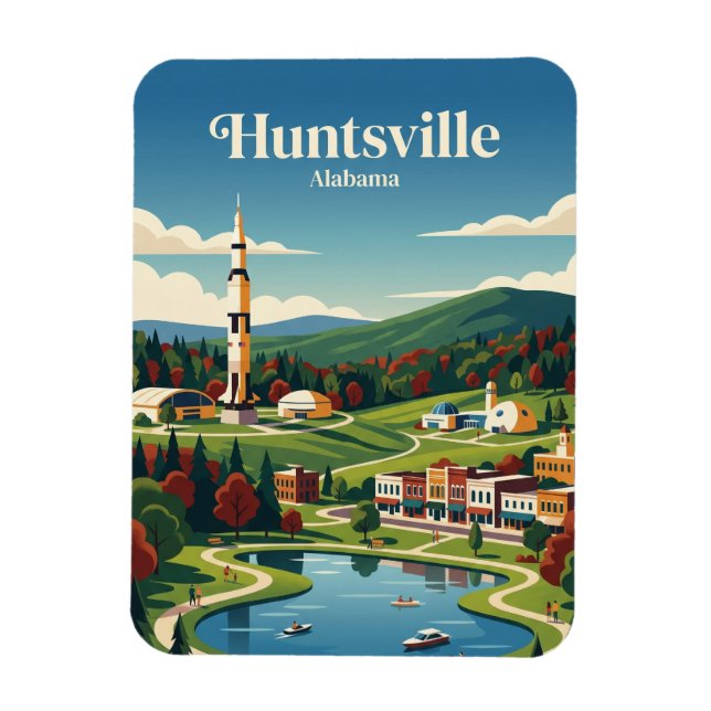 Huntsville Alabama Magnet (Vertikal)