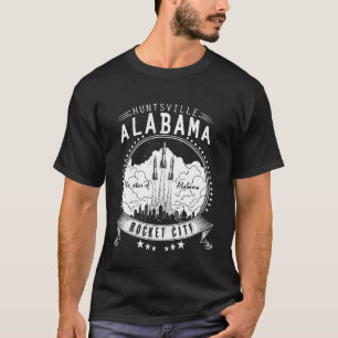Huntsville Alabama - Raketstaden, Alabamas stjärna T Shirt