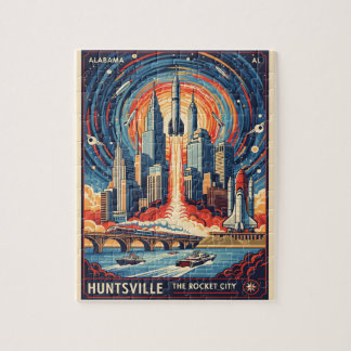 Huntsville Alabama Rocket City Futuristic Space Pussel