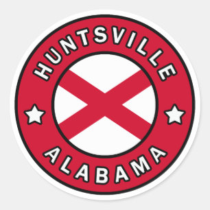 Huntsville Alabama Runt Klistermärke
