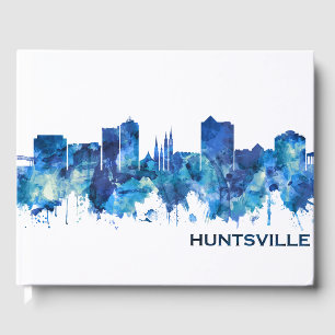 Huntsville Alabama Skyline Blue Gästböcker