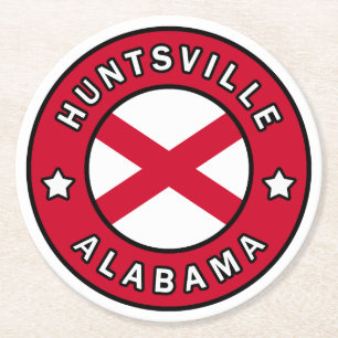 Huntsville Alabama Underlägg Papper Rund