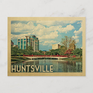 Huntsville Alabama Vintage resor Vykort