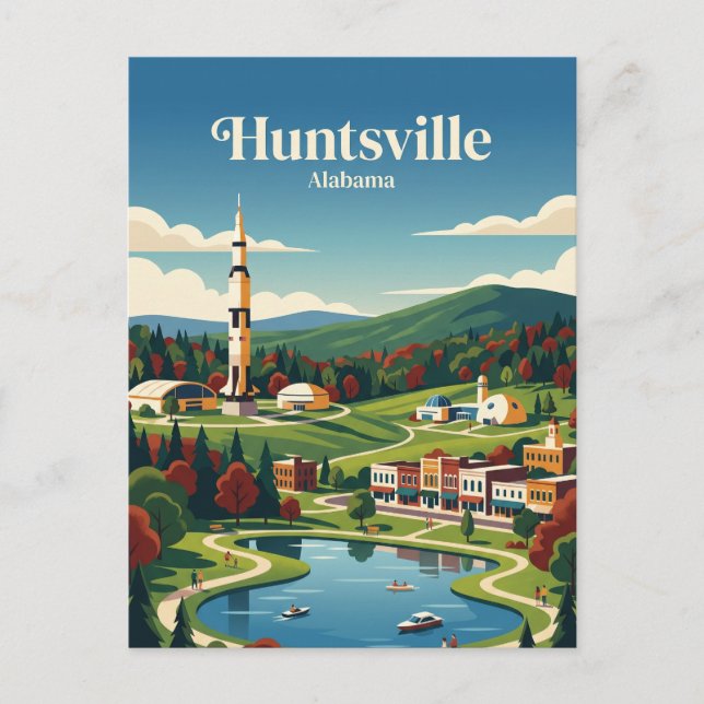 Huntsville Alabama Vykort (Framsida)