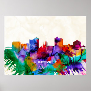 Huntsville Skyline Poster