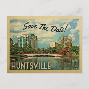 Huntsville spara datumet Alabama Meddelande Vykort