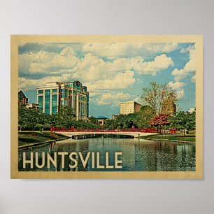 Huntsville Vintage resor Poster