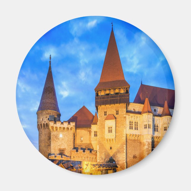 Hunyad Castle - Corvin's Castle i Hunedoara. Magnet (Framsidan)