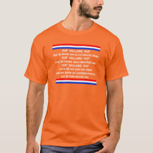 Hup Holland Hup Nederländerna Orange Fotbollsfan T Shirt