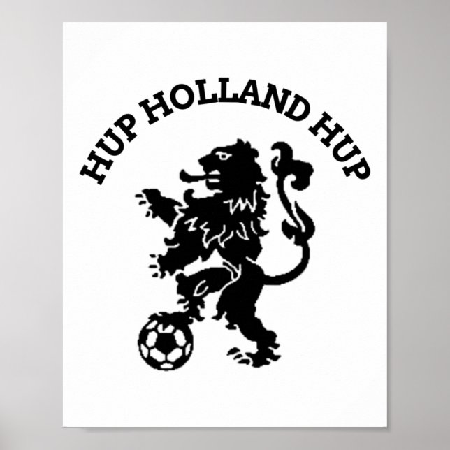Hup Holland Hup Orange Fotboll Ll Resor  Poster (Framsidan)