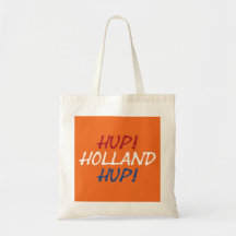 Hup Holland Hup övertäckt på NLD Flagga på eller i