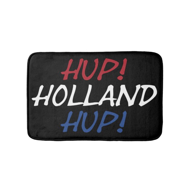 Hup Holland Hup övertäckte NLD-Flagga på bk-bENT Badrumsmatta (Framsidan)