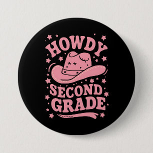 Hur 2:a klass cowboy cowgirl tillbaka till skolan knapp