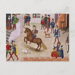 Hur Alexander the Underbar Mounted Bucephalus Vykort