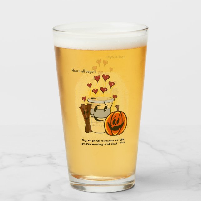 Hur allt började drunkna? glaskopp (Framsida fylld)