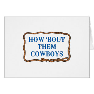 HUR ANFALL DEM COWBOYS HÄLSNINGSKORT