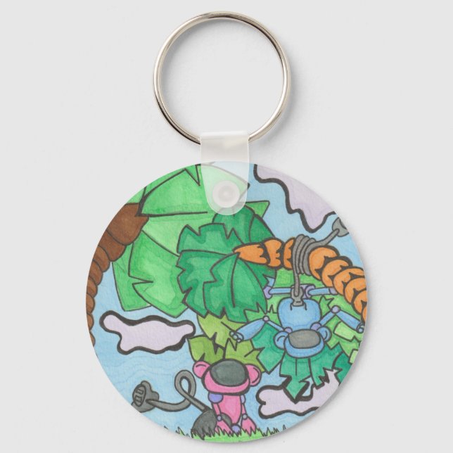 Hur är det med apan? nyckelring (Framsida)