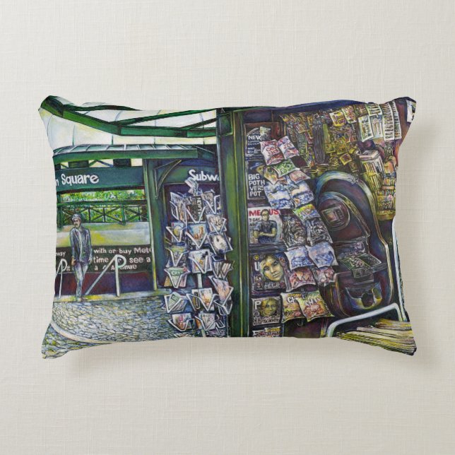 Hur är det med en bild, fantasilös? prydnadskudde (Framsidan)