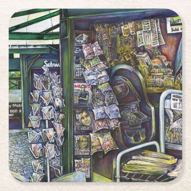 Hur är det med en bild, fantasilös? underlägg papper kvadrat (Framsidan)