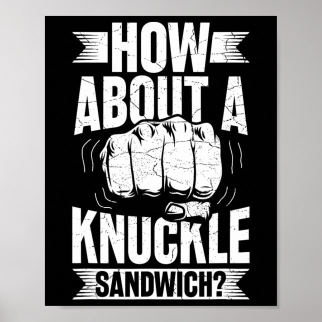 Hur är det med en Knuckle Sandwich? Poster (Framsidan)