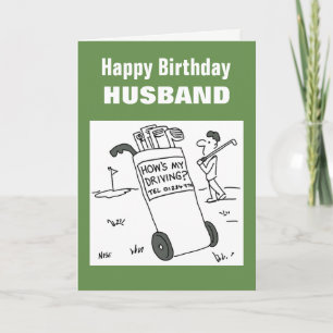 Hur är det med min körning? Funny Golf Card Kort