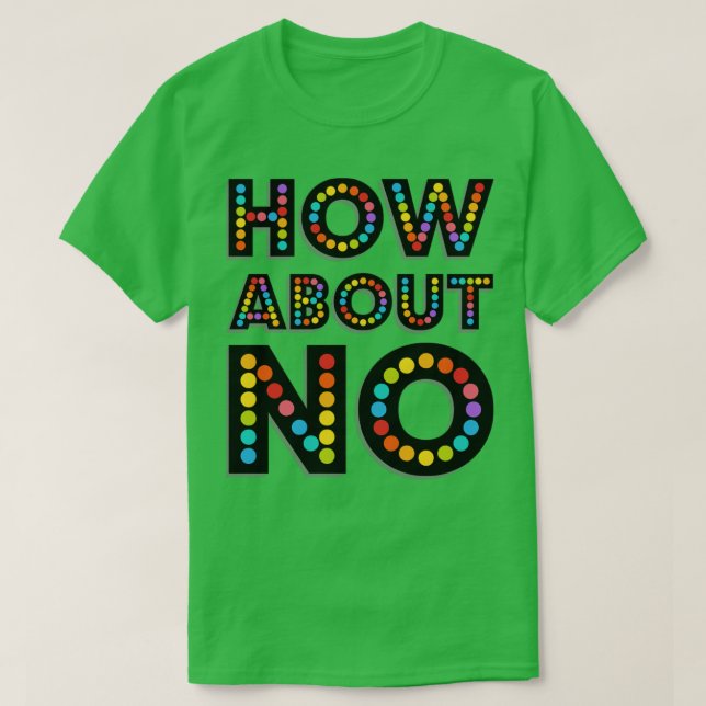 HUR ÄR DET MED NEJ? T SHIRT (Design framsida)