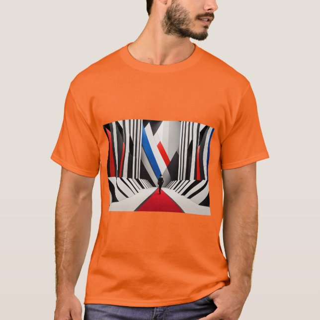 Hur är det med "Vivid Capture: Orange Photographic T Shirt (Framsida)