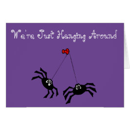 "Hur är du" anpassadekortet w/Spiders & webben Hälsningskort