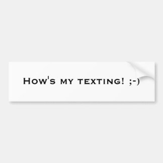 Hur är min textning! ;-) bildekal