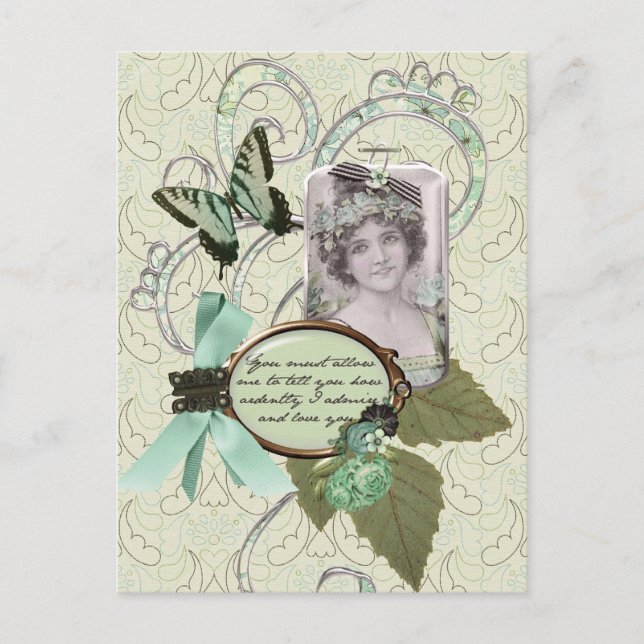 Hur artigt jag Kärlekar dig! Vykort (Framsida)