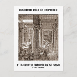 Hur avancerad civilisationen är om Bibliotek Alexa Vykort