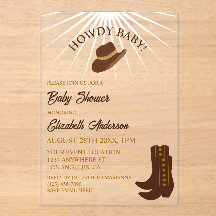 Hur baby! Cowboy Western Baby Shower