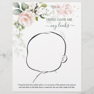 Hur Baby kan se ut Blommigt babystöld F Reklamblad